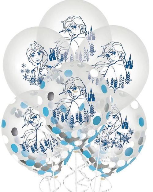 Frozen 2 Confetti Balloons 6pk