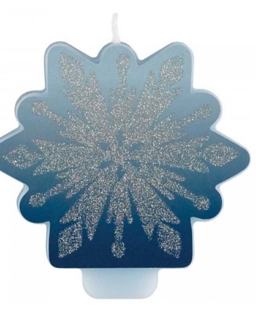Frozen 2 Snowflake Glitter Candle