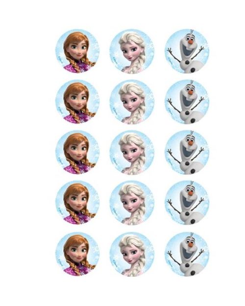 Edible Icing Cupcake Images – Frozen