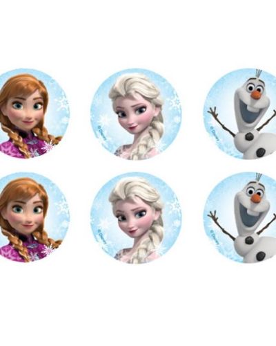 Edible Icing Cupcake Images – Frozen