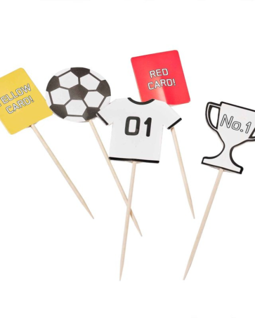 Kick Off Party Cupcake Toppers