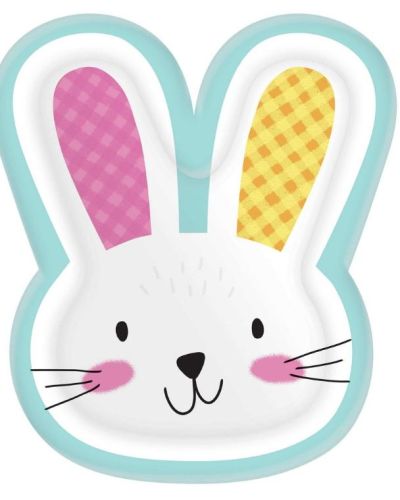 Bunny Shaped Dinner Plates 8pk