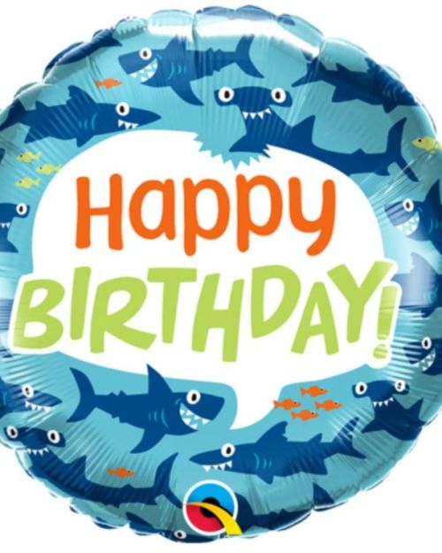 Fun Sharks Foil Balloon