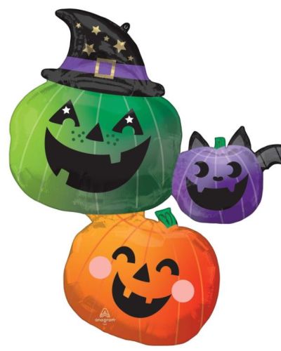 Fun & Spooky Pumpkin SuperShape Foil Balloon