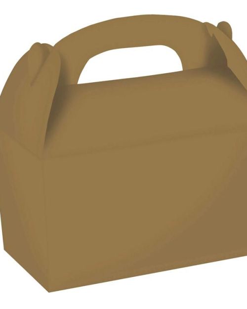 Gable Treat Boxes 4pk – Gold