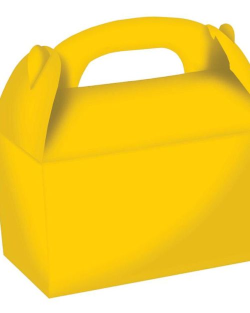 Gable Treat Boxes 4pk – Yellow
