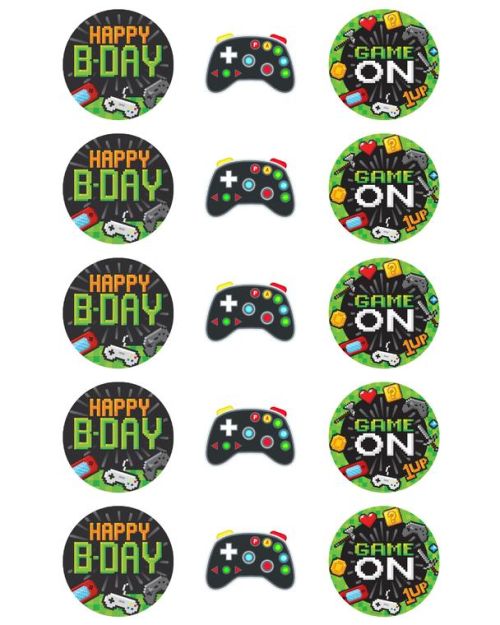 Edible Icing Cupcake Images – Gaming