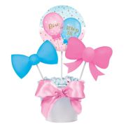 Gender Reveal Balloons DIY Centrepiece