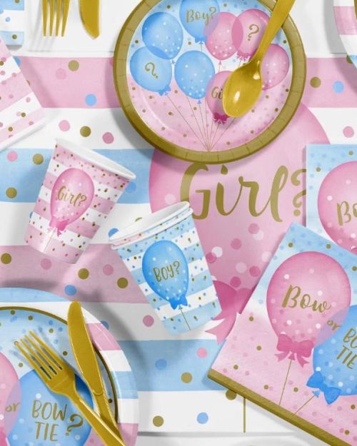 Gender Reveal Balloons Lunch Napkins 16pk