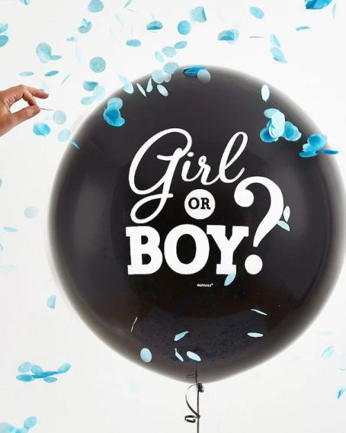 Gender Reveal Balloon with Confetti – Boy