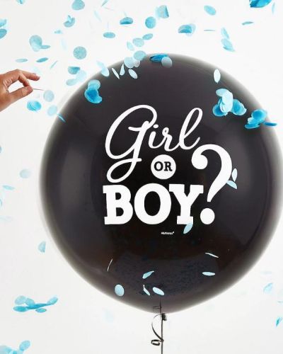 Gender Reveal Balloon with Confetti – Boy