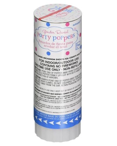 Gender Reveal Confetti Poppers – Girl
