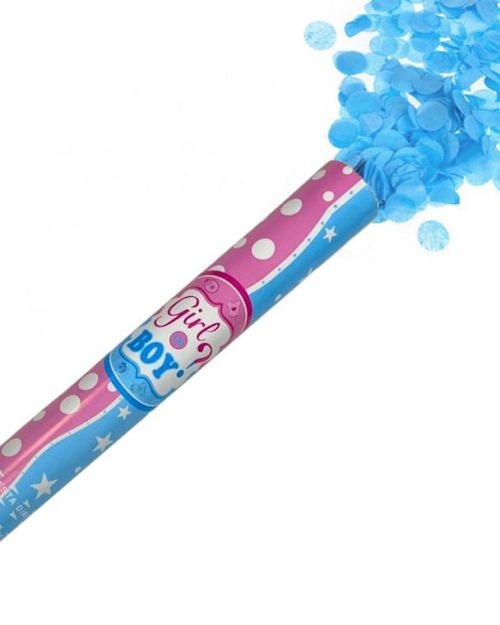 Gender Reveal Confetti Cannon – Blue