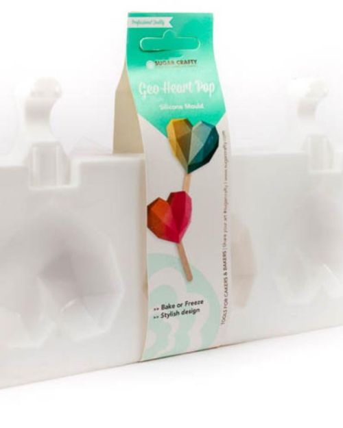 **Silicone Mould – Geo Heart Pop