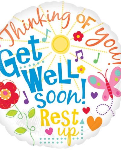 Get Well Messages Foil Balloon