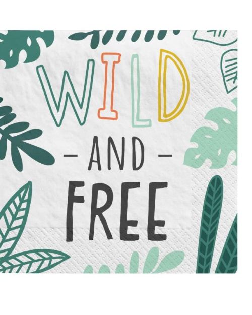 Get Wild Beverage Napkins 16pk