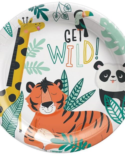 Get Wild Dinner Plates 8pk