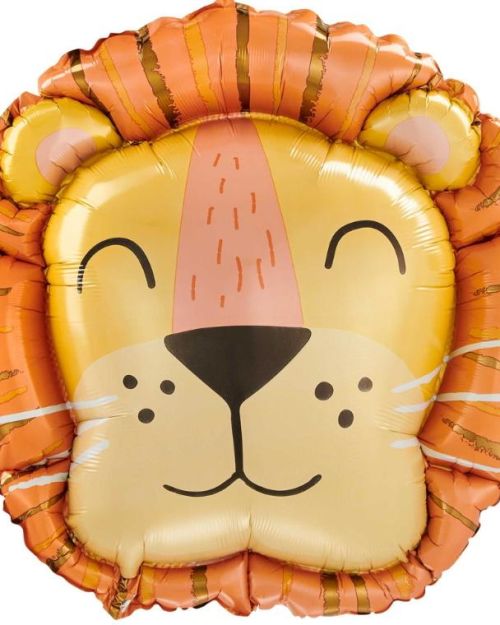 Get Wild Lion Head SuperShape Foil Balloon