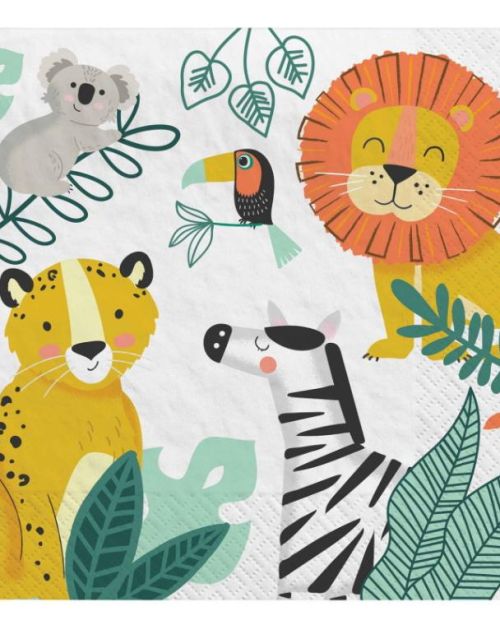 Get Wild Lunch Napkins 16pk