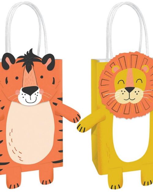 Get Wild Paper Treat Bags 8pk