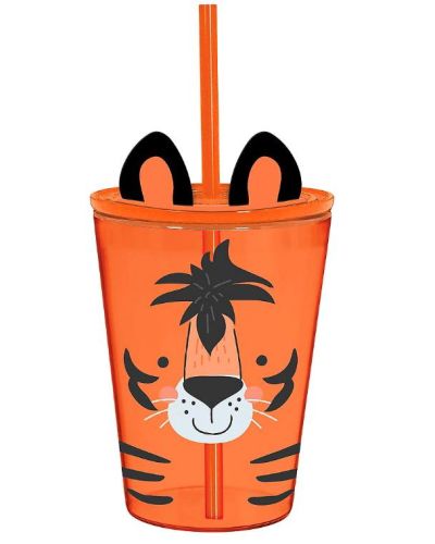 Get Wild Tiger Tumbler with Straw