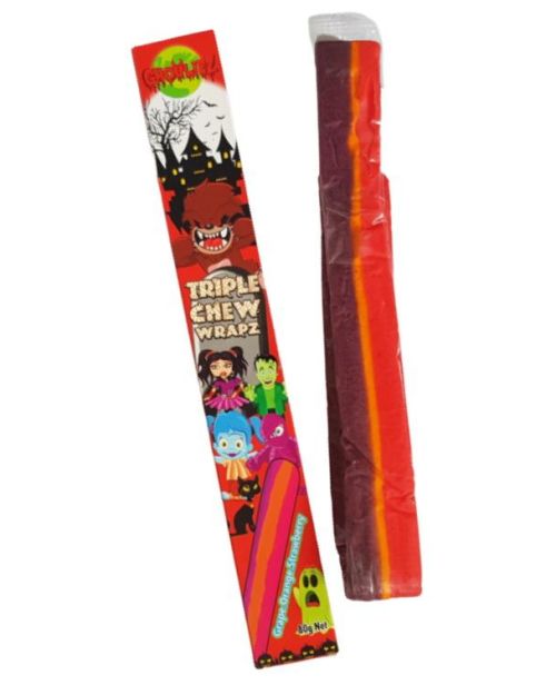 Ghouliez Triple Chews Wrapz – Grape Orange Strawberry