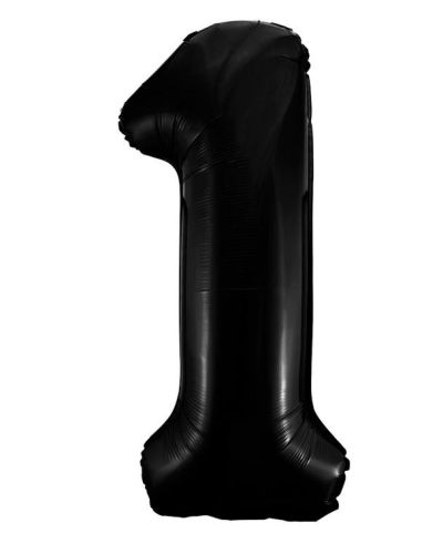 Giant Black Number Foil Balloon – 1