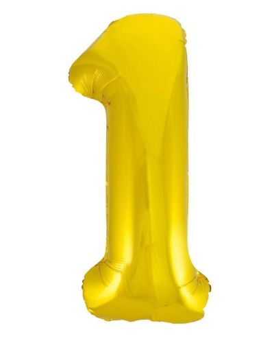 Giant Gold Number Foil Balloon – 1