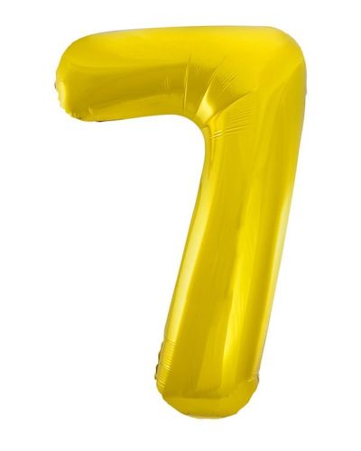Giant Gold Number Foil Balloon – 7