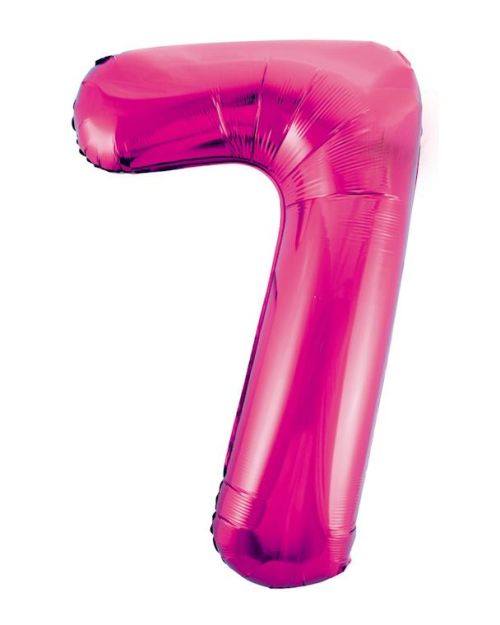 Giant Hot Pink Number Foil Balloon – 7