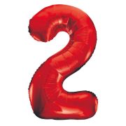 Giant Red Number Foil Balloon – 1