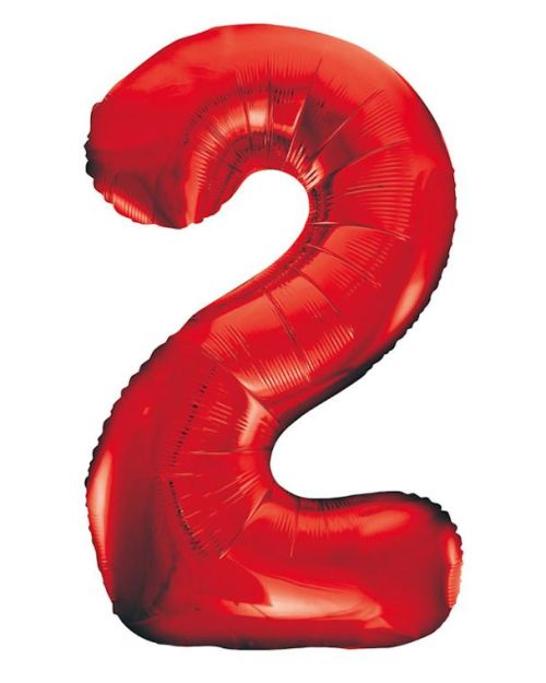 Giant Red Number Foil Balloon – 1