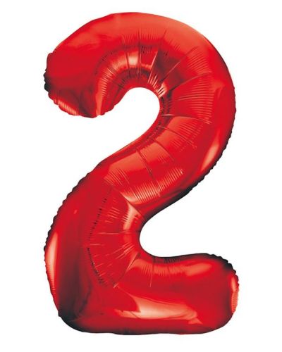 Giant Red Number Foil Balloon – 1