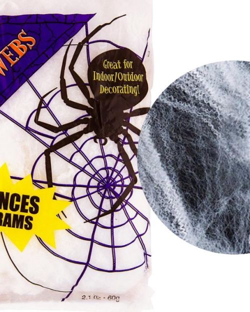 Giant White Stretchable Spider Web