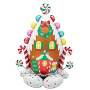 AirLoonz Gingerbread House Foil Balloon