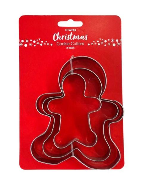 Gingerbread Man Cookie Cutters 3pce