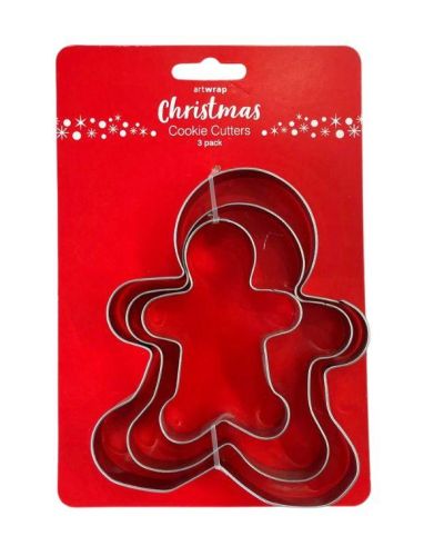 Gingerbread Man Cookie Cutters 3pce