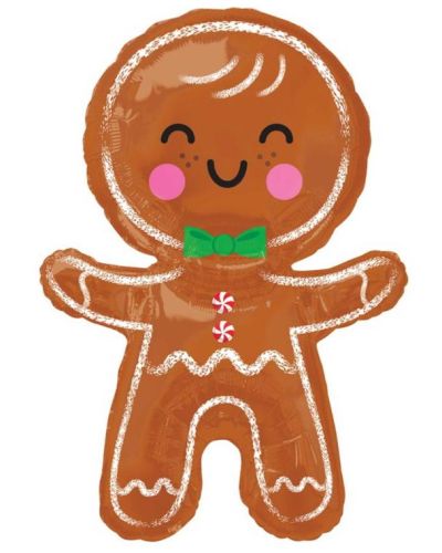 Gingerbread Man SuperShape Foil Balloon