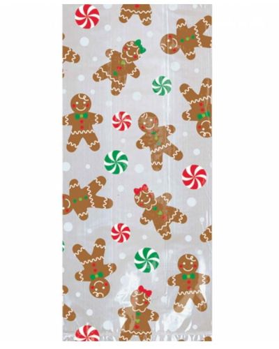 Gingerbread Large Cello Bags 20pk
