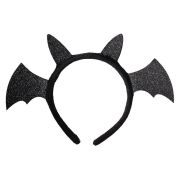 Ginger Ray Black Sparkle Bat Headband