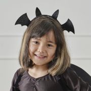 Ginger Ray Black Sparkle Bat Headband