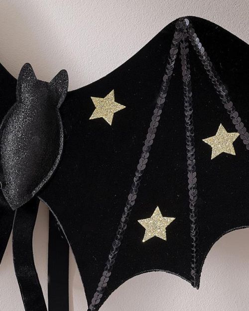 Ginger Ray Black & Gold Bat Wings