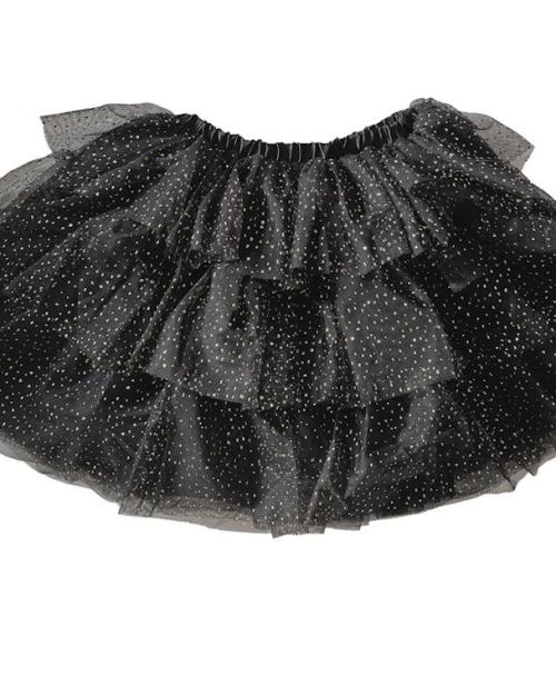 Ginger Ray Black & Gold Sparkle Tutu – Ages 5-7