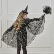 Ginger Ray Black & Gold Star Witches Broom