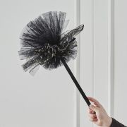 Ginger Ray Black & Gold Star Witches Broom