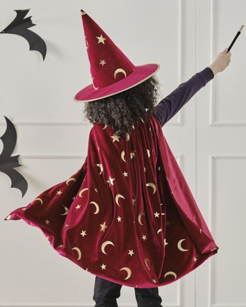 Ginger Ray Burgundy Velvet Magician Cape