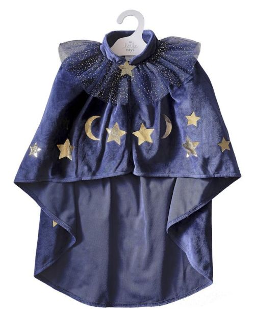 Ginger Ray Navy Velvet Wizard Costume Cape