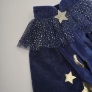 Ginger Ray Navy Velvet Wizard Costume Cape