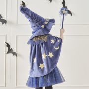 Ginger Ray Navy Velvet Wizard Costume Cape