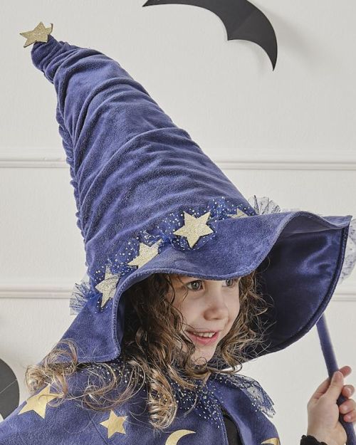 Ginger Ray Navy Velvet Wizard Hat